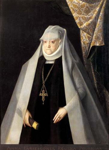 Portrait of Anna Jagiellon as a widow.